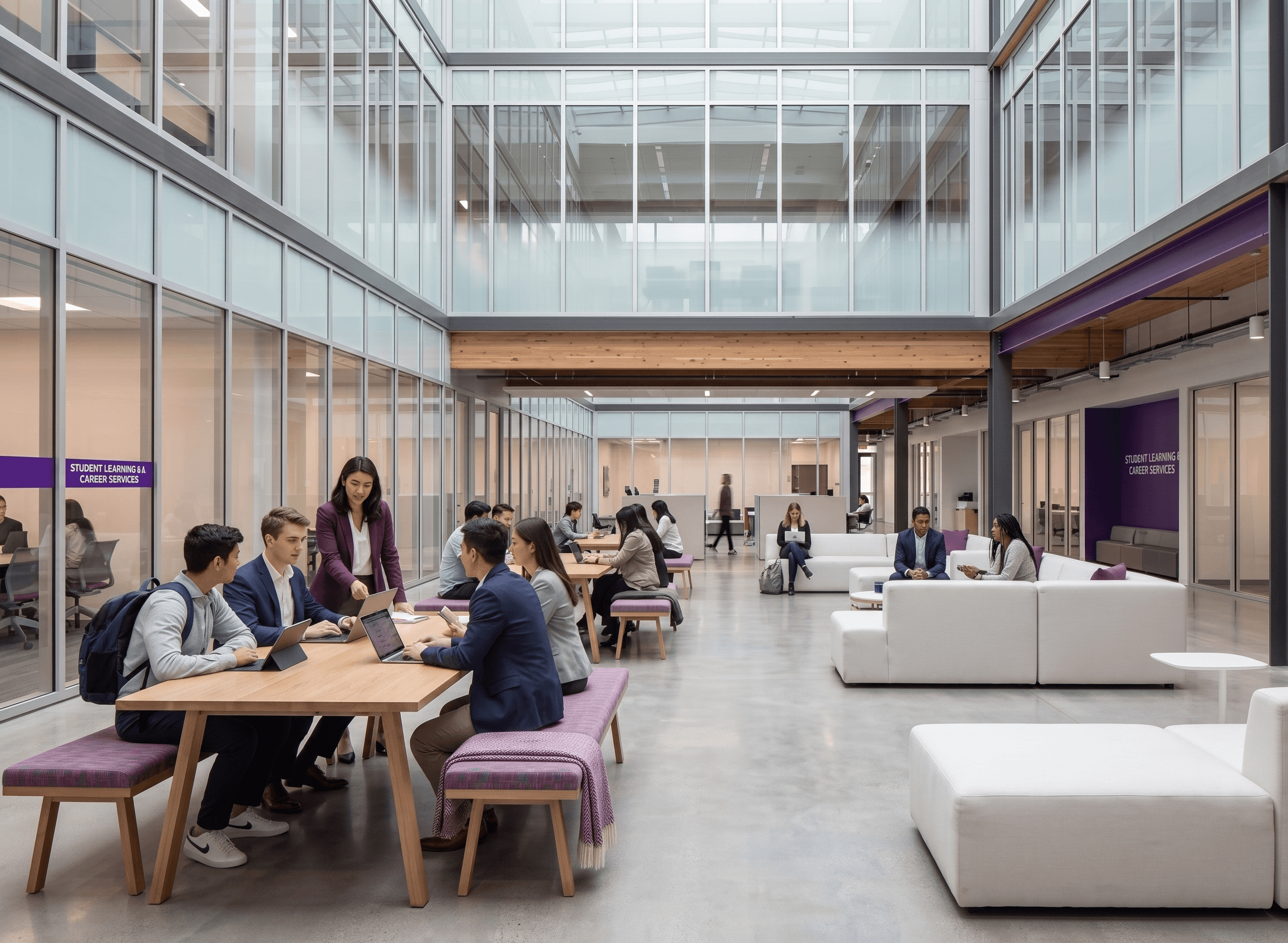 Modern University Collaboration Space